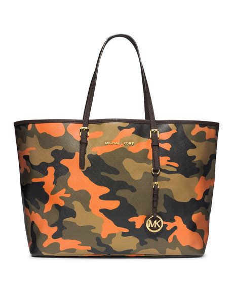 michael kors poppy camo tote